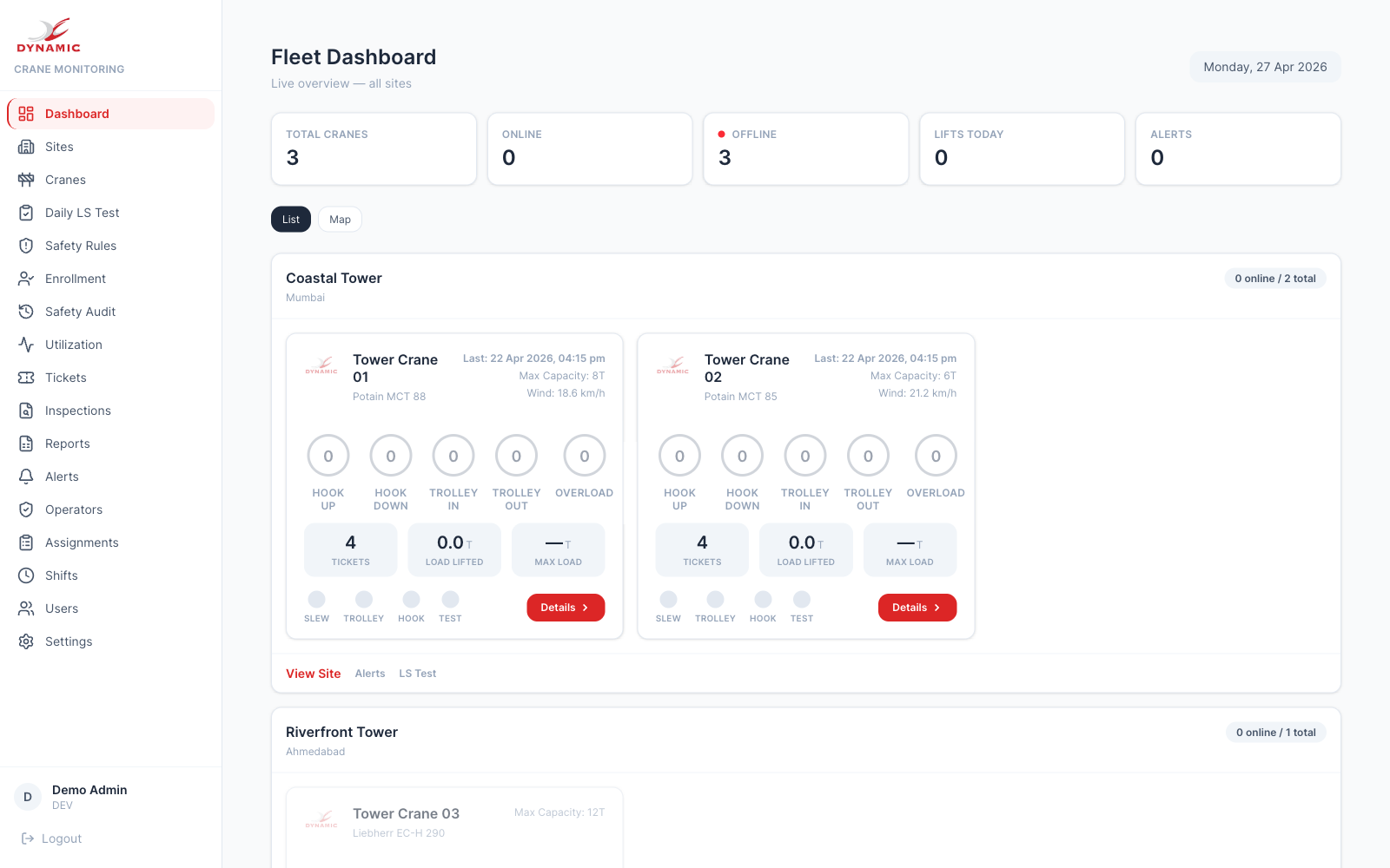 Multi-tenant fleet view